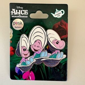Disney Pink A La Mode Exclusive Alice in Wonderland Oyster Trio Pin